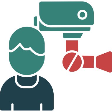 Megafon ikonu vektör illüstrasyonu