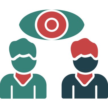 Vektör illüstrasyonu, hedef simgesi olan insanlar