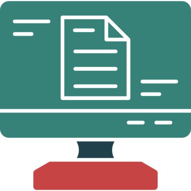 dosya web simgesi, vektör illüstrasyonu