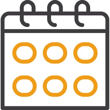 Takvim simgesi, basit vektör tasarımı