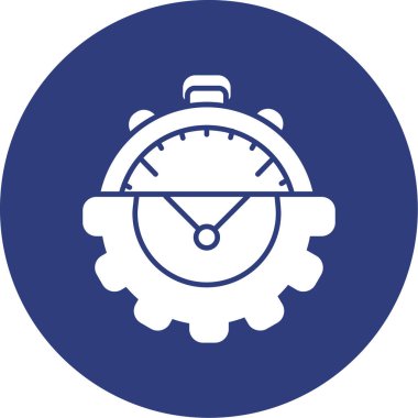 Vektör illüstrasyonu, saat simgesi