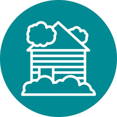 Ev simgesinin vektör illüstrasyonu