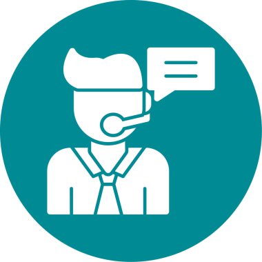 Kulaklık takan bir kadının vektör çizimi