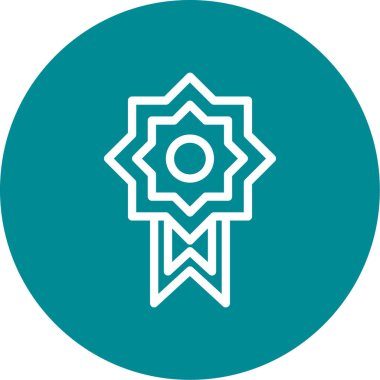 Bir yıldız simgesinin vektör illüstrasyonu