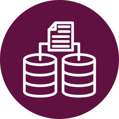 veri merkezi sunucu simgesi vektör illüstrasyonu