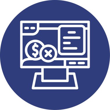 Dolar simgesi vektör illüstrasyonu