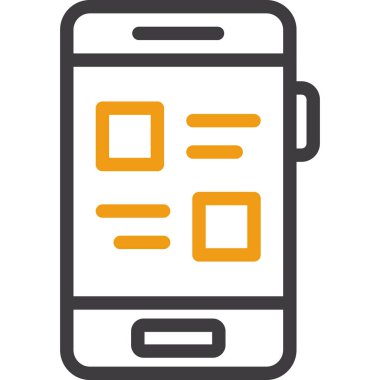 cep telefonu ikonu vektör illüstrasyonu