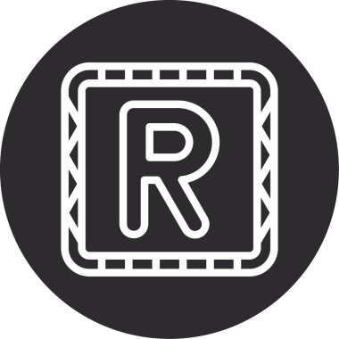 Modern ve basit tasarımın vektör simgesi