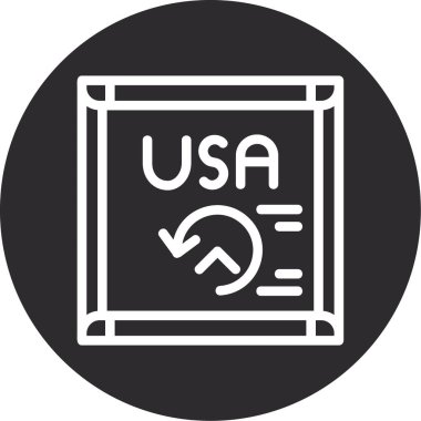 Bir bayrak simgesinin vektör illüstrasyonu