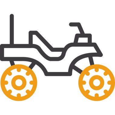 Bir bisiklet simgesinin vektör illüstrasyonu