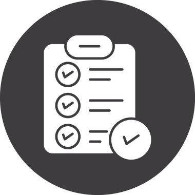 Anket simgesi vektör çizimi tasarımı