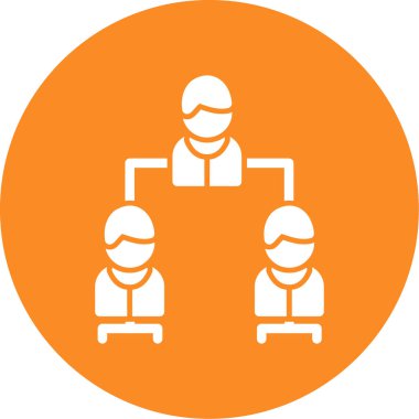 İnsanların ve simgenin vektör illüstrasyonu