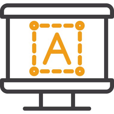 Modern bir bilgisayarın vektör illüstrasyonu