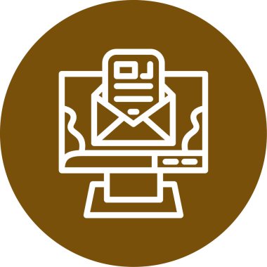 vektör e- posta pazarlama simgesi