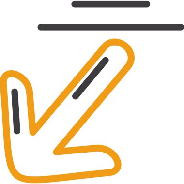 ok yönü simgeyi ana hat biçiminde taşı