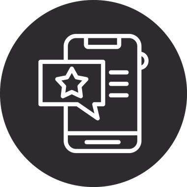 Modern akıllı telefon simgesinin vektör çizimi