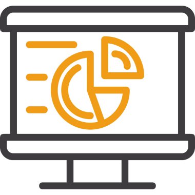 Bilgisayar. Web simgesi basit illüstrasyon