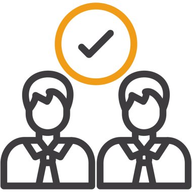 İş ikonu. Basit resimleme