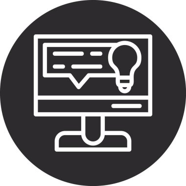 Fikir vektör satırı simgesi