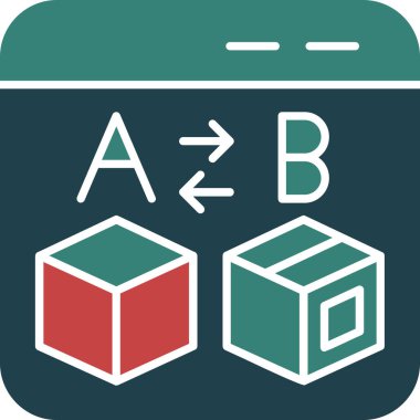 Modern simgenin vektör illüstrasyon tasarımı