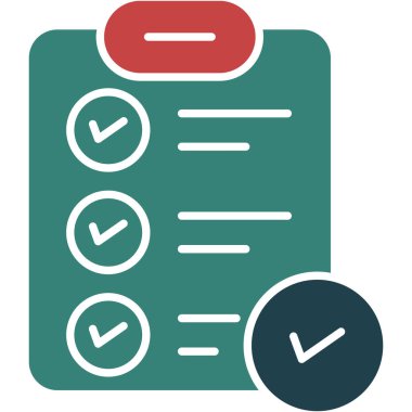 kontrol listesi simgesi. düzenlenebilir vektör