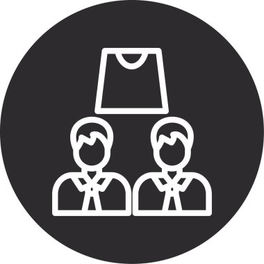 Modern simgenin vektör illüstrasyonu