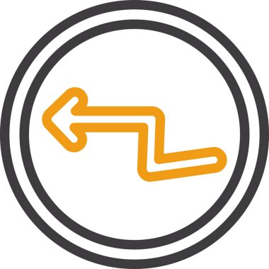 Ok. Web simgesi basit illüstrasyon