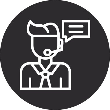 Bir insan simgesinin vektör illüstrasyonu