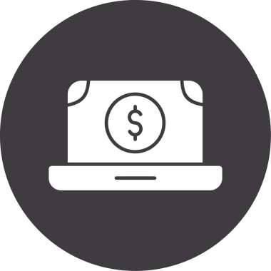 Dolar işareti simgesi, vektör çizimi