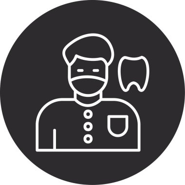 hırsız simgesi vektör illüstrasyonu