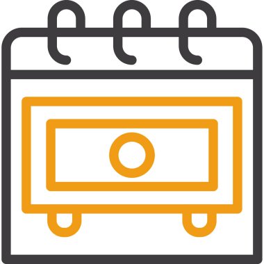 Takvim. Web simgesi basit illüstrasyon