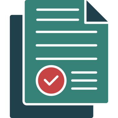 Kontrol listesi vektör simgesi. düz çizim tasarımı.