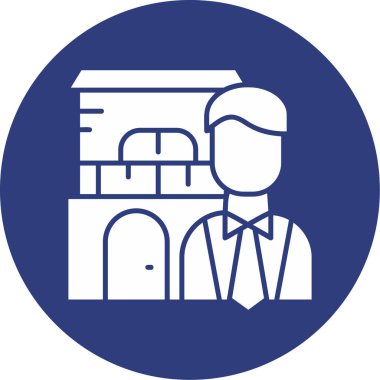 İnsan simgesinin vektör illüstrasyonu