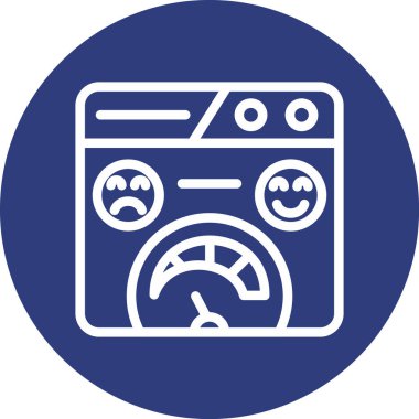 duygusal analiz simgesi vektör çizimi tasarımı