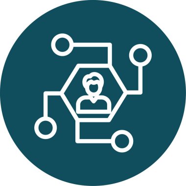 İnsan simgesinin vektör illüstrasyonu