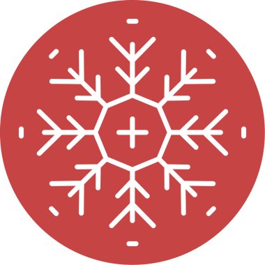 kar Tanesi simgesi vektör çizimi