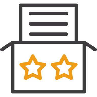 derecelendirme yıldızları geri besleme simgesi