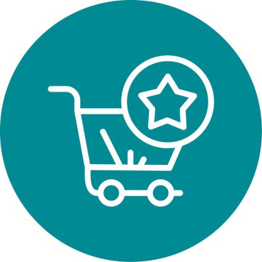 Alışveriş arabası ikon vektör illüstrasyonu