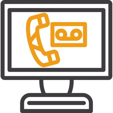 çağrı merkezi simgesi, vektör illüstrasyonu