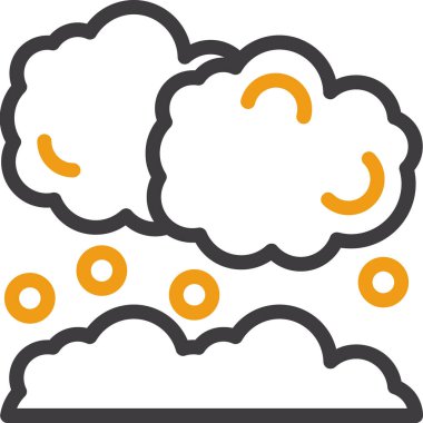 Bulut hava durumu simgesi ana hat biçiminde