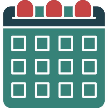 Takvim tarihi simgesi, basit düz biçim