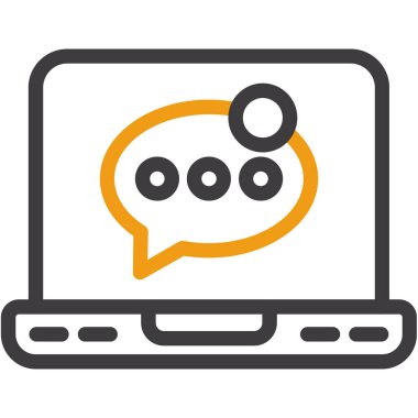 Sohbet iletisi vektör simgesi