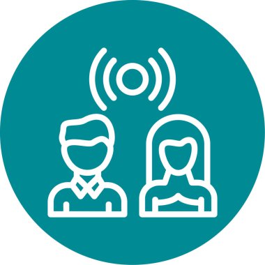 İş ve finans ikonu kadının vektör illüstrasyonu