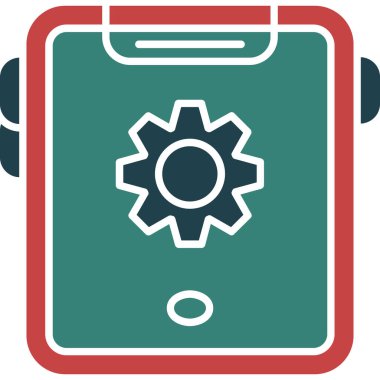 Cep telefonu. Web simgesi basit tasarım