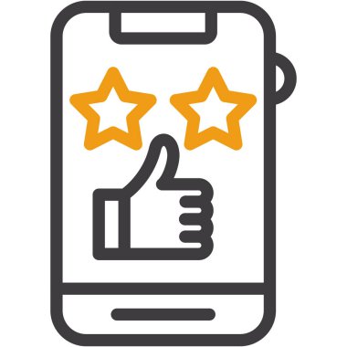 Geri bildirim derecelendirme geri bildirim simgesi ana hatlar biçiminde