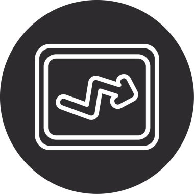 Bir spor simgesinin vektör illüstrasyonu