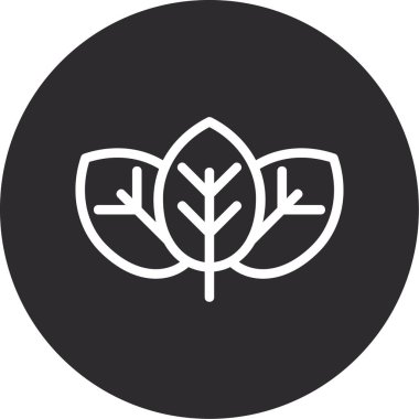 Ağaç simgesinin vektör illüstrasyonu