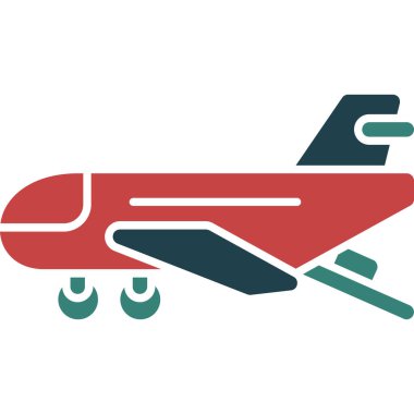 düzlem vektör simgesi. Düz biçim illüstrasyonu 10