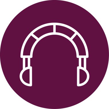 Kişisel ve ticari kullanım için kulaklık vektör simgesi simgesi simgesi çizimi..