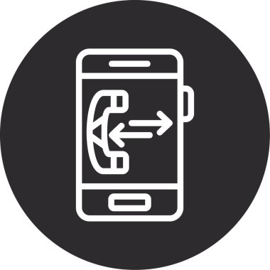 - Telefon. Web simgesi basit illüstrasyon